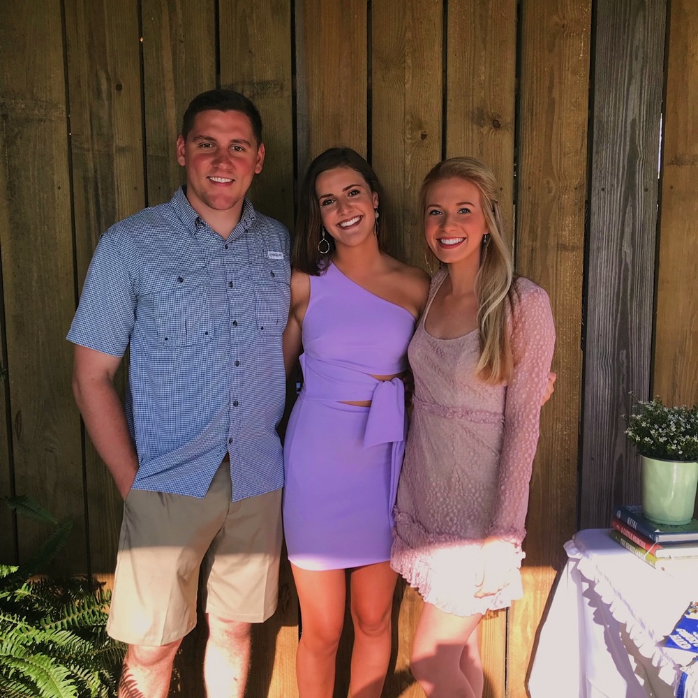 Purple mini dress